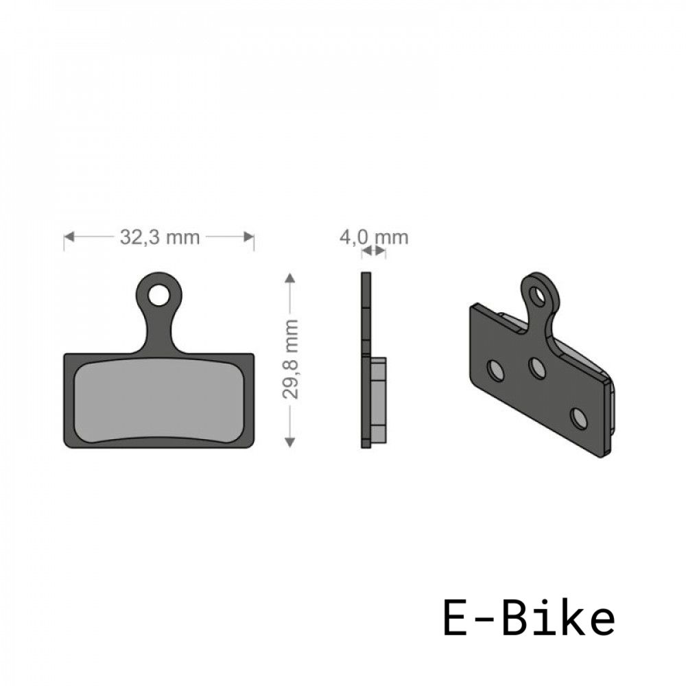 BRENTA Coppia Pastiglie Freno Mescola E-Bike Shimano XTR / XT / SLX / BR / Alfine / Deore / Fsa /